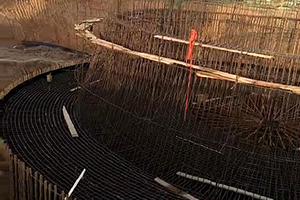 北京砼烟囱新建施工现场